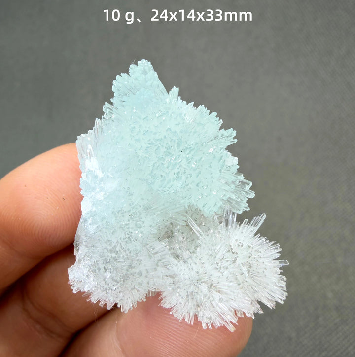 Blue Aragonite Crystal Cluster Specimen