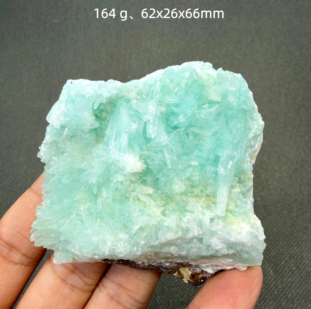 Blue Aragonite Crystal Cluster Specimen
