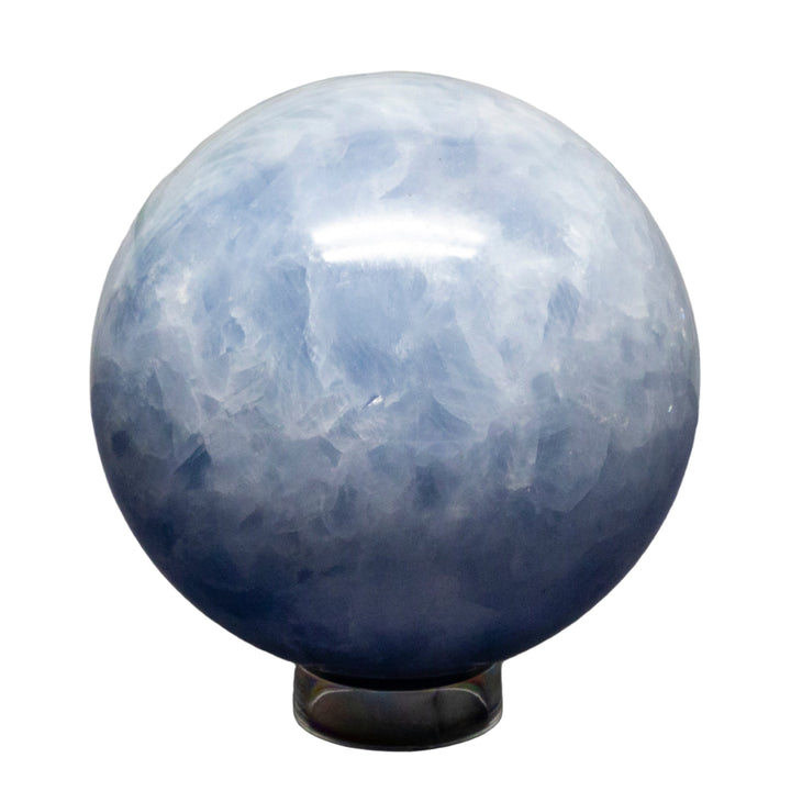 Blue Calcite Spheres 72-93mm-Spheres-Crystal Destiny-Blue Calcite-1064g - 91mm Diameter-Crystal Destiny