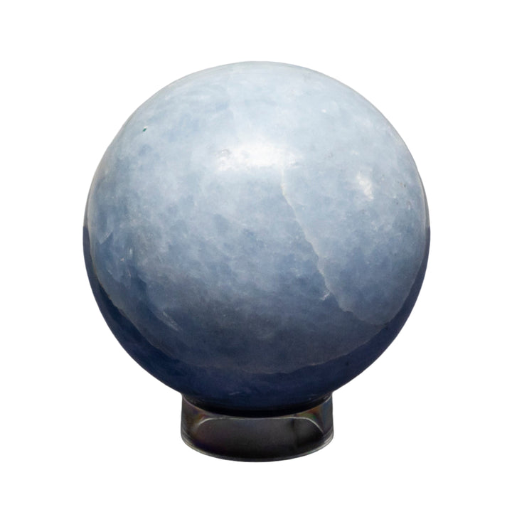 Blue Calcite Spheres 72-93mm-Spheres-Crystal Destiny-Blue Calcite-514g - 72mm Diameter-Crystal Destiny