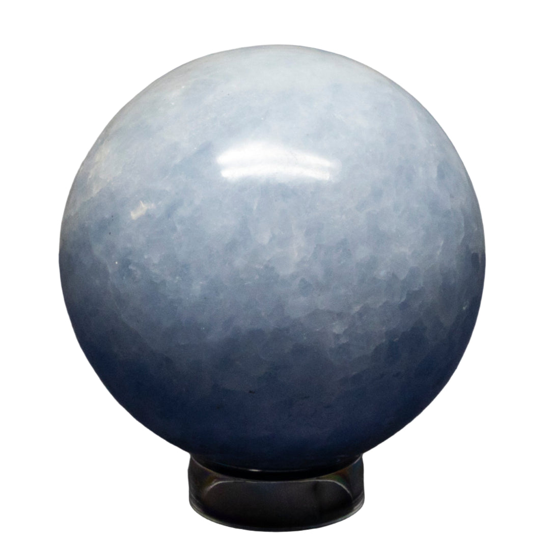 Blue Calcite Spheres 72-93mm-Spheres-Crystal Destiny-Blue Calcite-632g - 77mm Diameter-Crystal Destiny