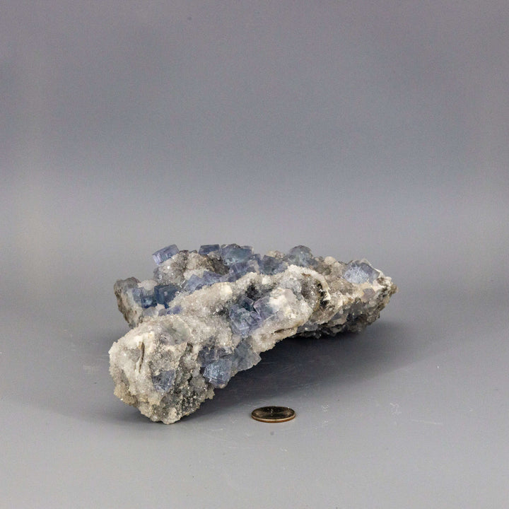 Blue Fluorite XL Sugar Cube Cluster 5.5 lbs-Clusters-Crystal Destiny-Blue Fluorite-2508g - 10.50"L x 7.250"W x 3.25"H-Crystal Destiny