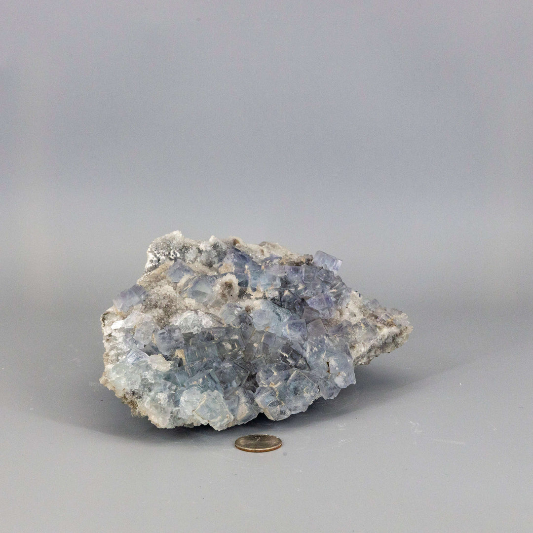 Blue Fluorite XL Sugar Cube Cluster 5.5 lbs-Clusters-Crystal Destiny-Blue Fluorite-2508g - 10.50"L x 7.250"W x 3.25"H-Crystal Destiny