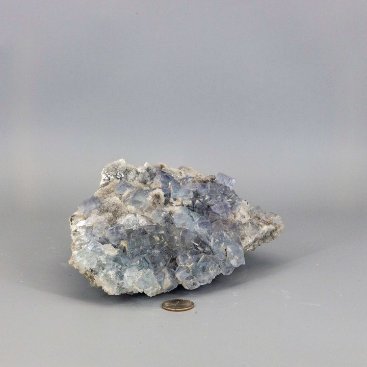 Blue Fluorite XL Sugar Cube Cluster 5.5 lbs-Clusters-Crystal Destiny-Blue Fluorite-2508g - 10.50"L x 7.250"W x 3.25"H-Crystal Destiny