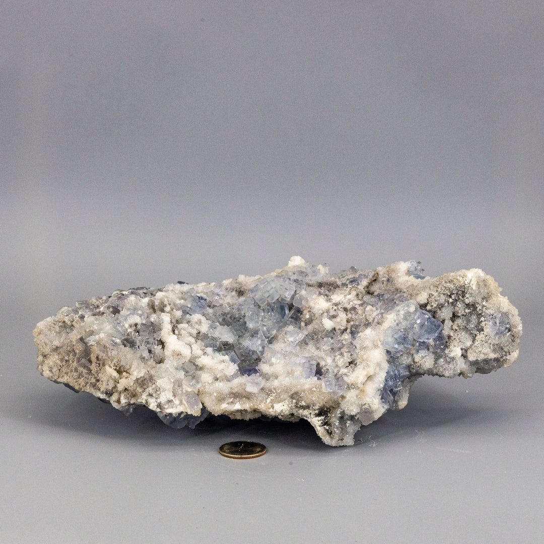 Blue Fluorite XL Sugar Cube Cluster 5.5 lbs-Clusters-Crystal Destiny-Blue Fluorite-2508g - 10.50"L x 7.250"W x 3.25"H-Crystal Destiny