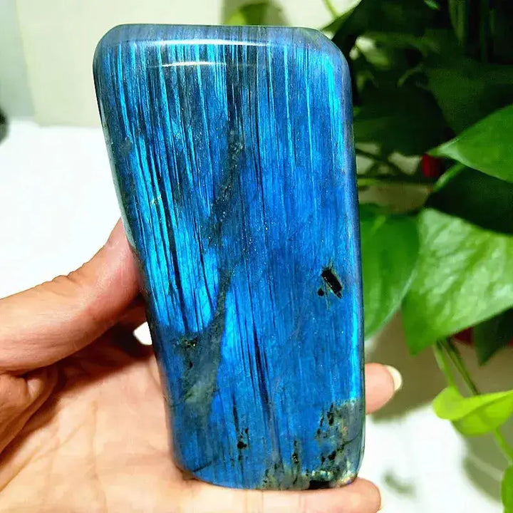 Blue Labradorite Crystal Freeform-Freeforms-Ali-Labradorite-A27 473g110-54mm-Crystal Destiny