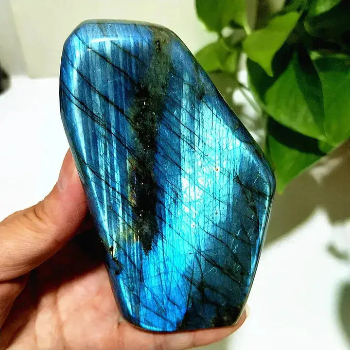 Blue Labradorite Crystal Freeform-Freeforms-Ali-Labradorite-A29 397g110-64mm-Crystal Destiny