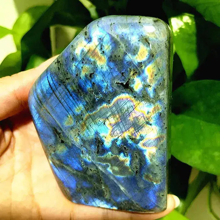 Blue Labradorite Crystal Freeform-Freeforms-Ali-Labradorite-A34 376g 90-64mm-Crystal Destiny