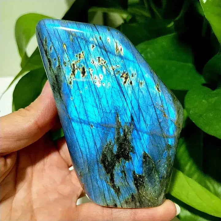 Blue Labradorite Crystal Freeform-Freeforms-Ali-Labradorite-A37 349g 91-62mm-Crystal Destiny