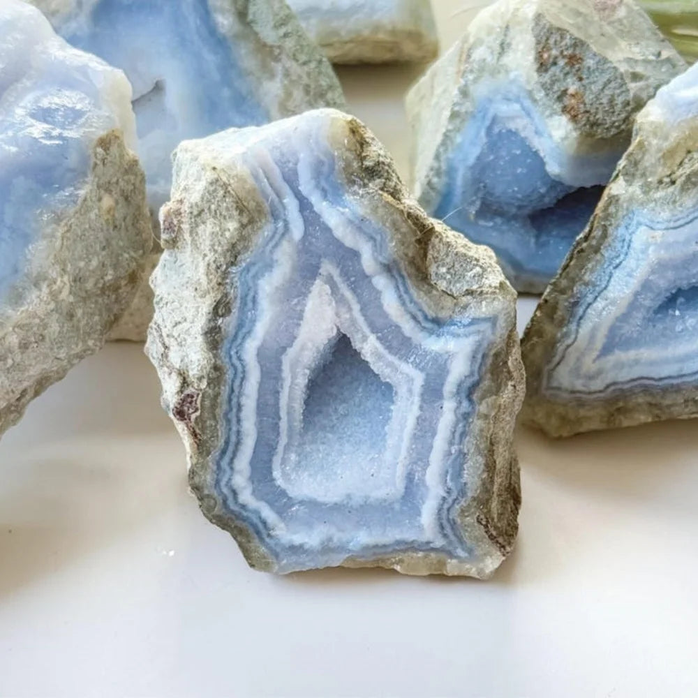 Blue Lace Agate Raw Stone