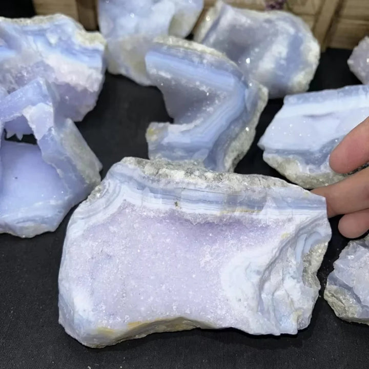 Blue Lace Agate Raw Stone