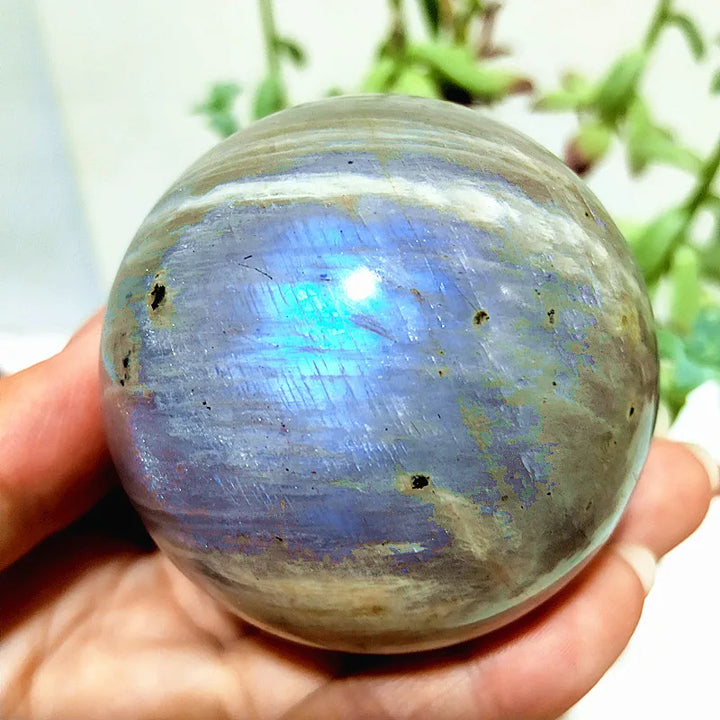 Blue Light Moonstone Sphere
