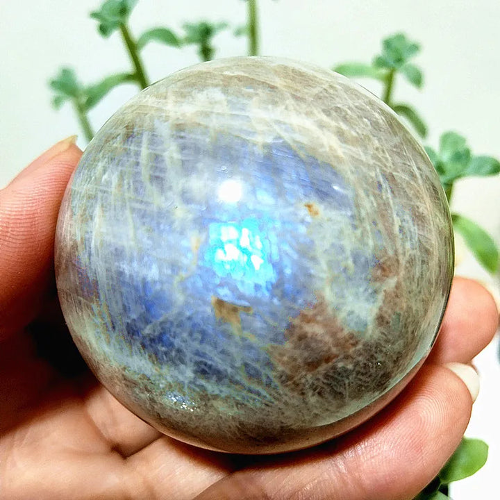 Blue Light Moonstone Sphere