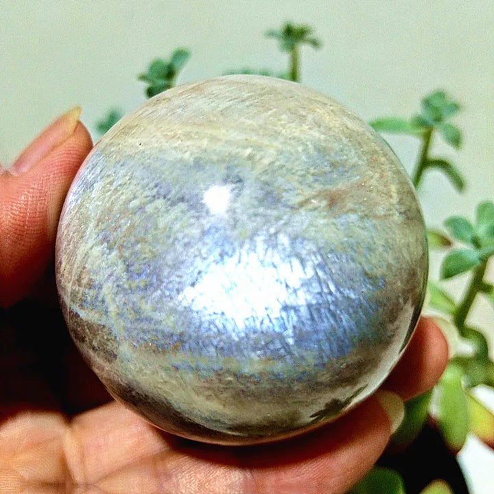 Blue Light Moonstone Sphere