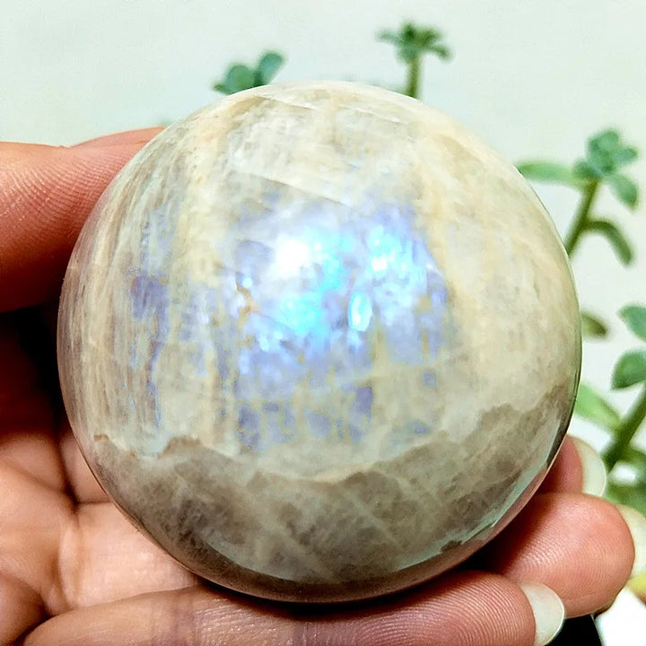 Blue Light Moonstone Sphere