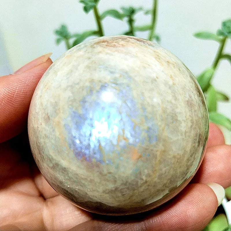 Blue Light Moonstone Sphere