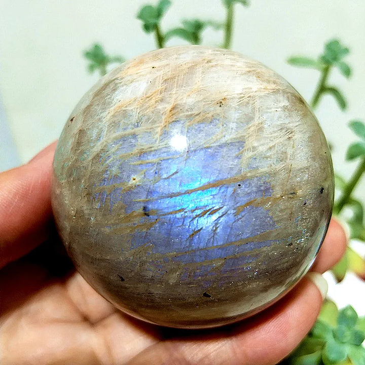 Blue Light Moonstone Sphere