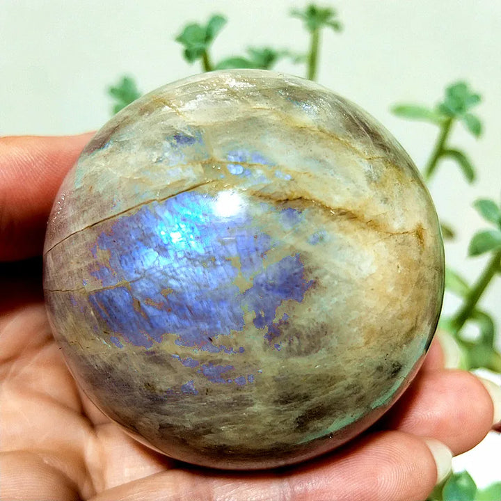 Blue Light Moonstone Sphere