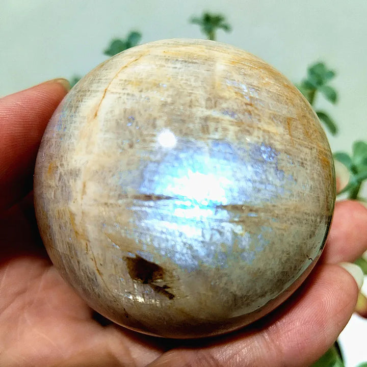 Blue Light Moonstone Sphere