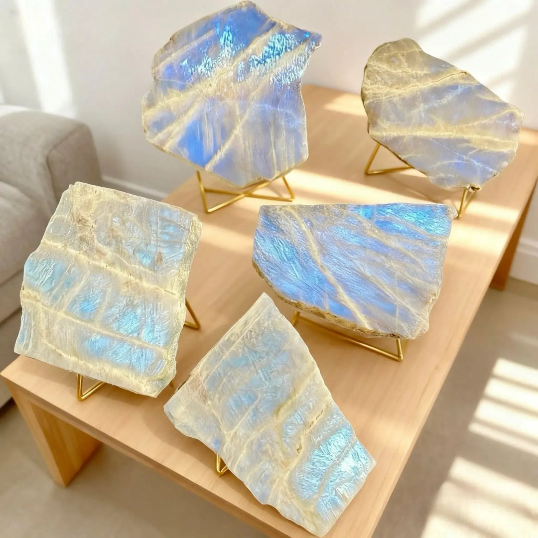 Blue Moonstone Crystal Slice-Slabs-Ali-Blue Moonstone-50-100g-Crystal Destiny