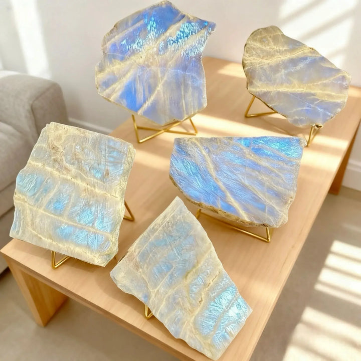 Blue Moonstone Crystal Slice-Slabs-Ali-Blue Moonstone-50-100g-Crystal Destiny