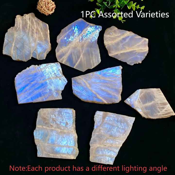 Blue Moonstone Crystal Slice-Slabs-Ali-Blue Moonstone-50-100g-Crystal Destiny