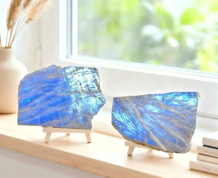 Blue Moonstone Crystal Slice-Slabs-Ali-Blue Moonstone-50-100g-Crystal Destiny