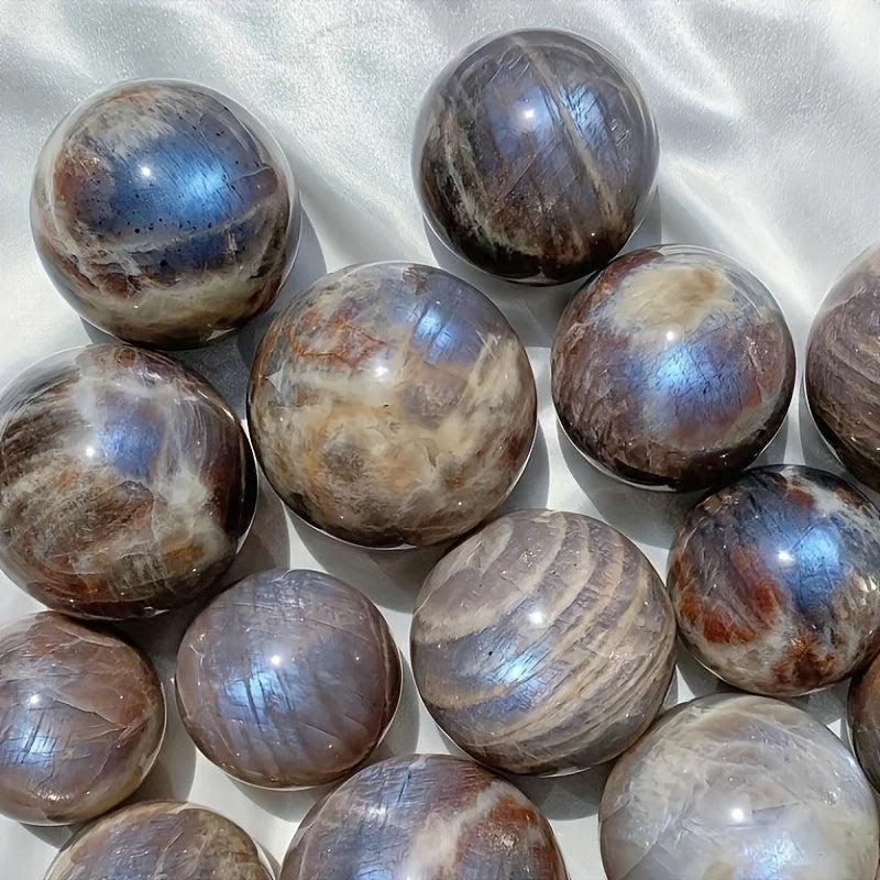 Blue Moonstone Crystal Sphere | Adularescence Flash Ball