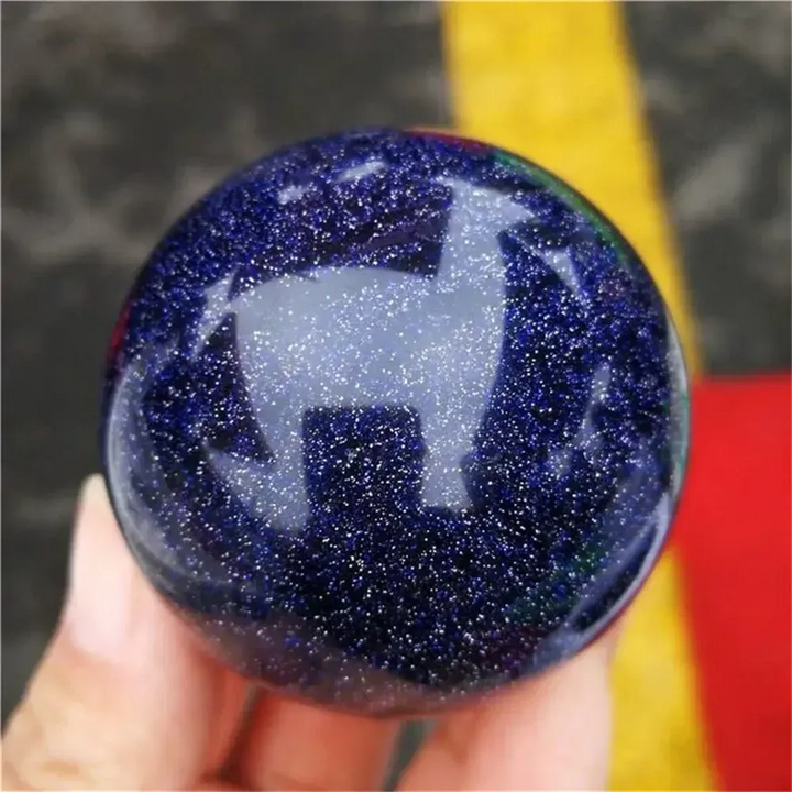 Blue Sandstone Sphere-Spheres-Ali-Blue Sandstone-50-60mm-Crystal Destiny