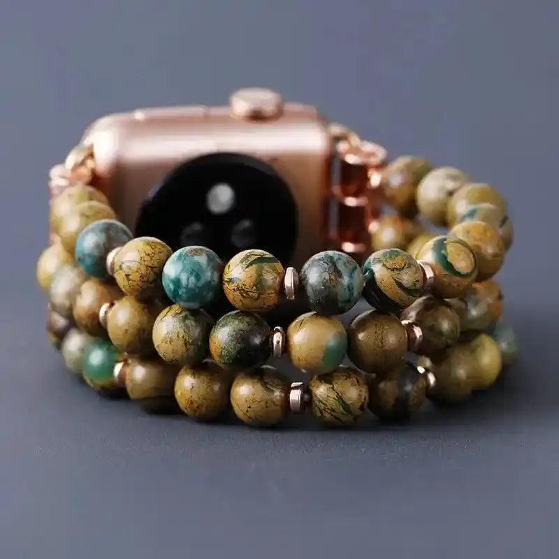 Bohemian Agate Beaded Apple Watch Band