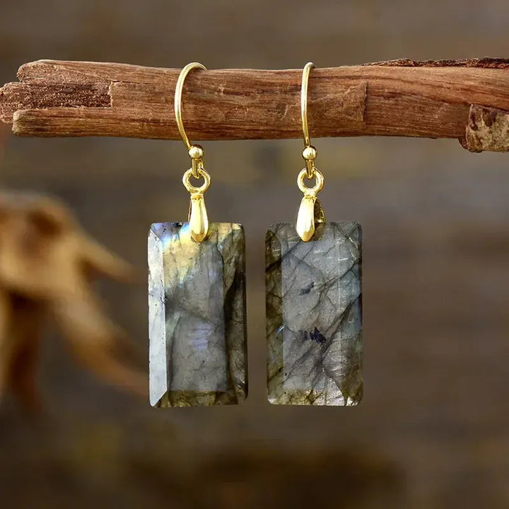 Boho Gemstone Drop Earrings-Earrings-Ali-Labradorite-Crystal Destiny