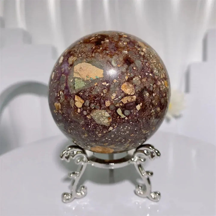 Brecciated Jasper Crystal Sphere