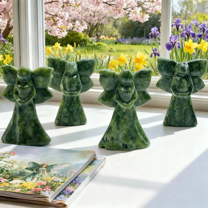 Butterfly Fairy Carving | Xiuyan Jade