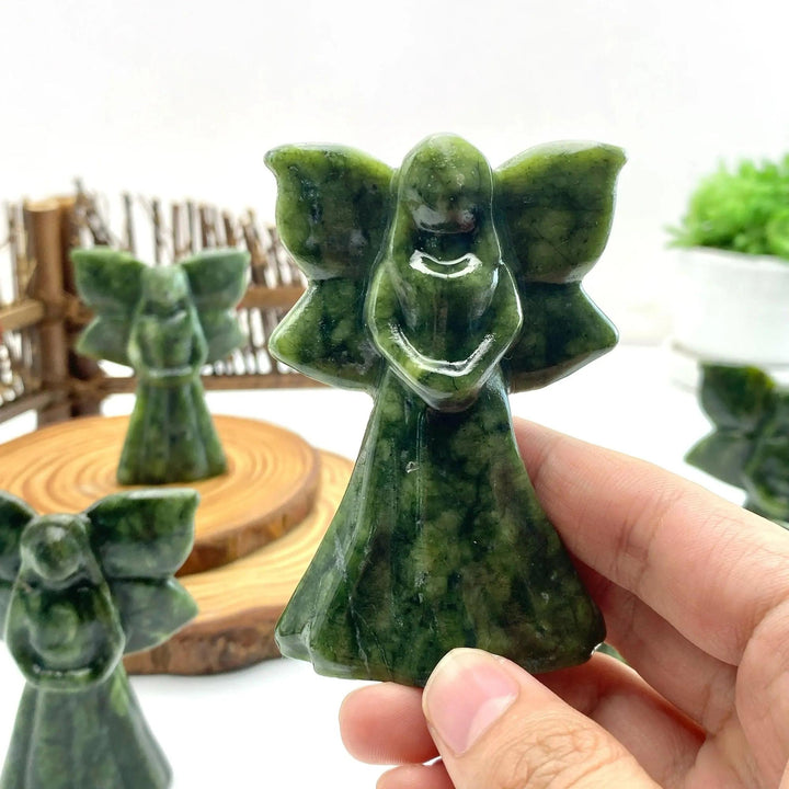 Butterfly Fairy Carving | Xiuyan Jade