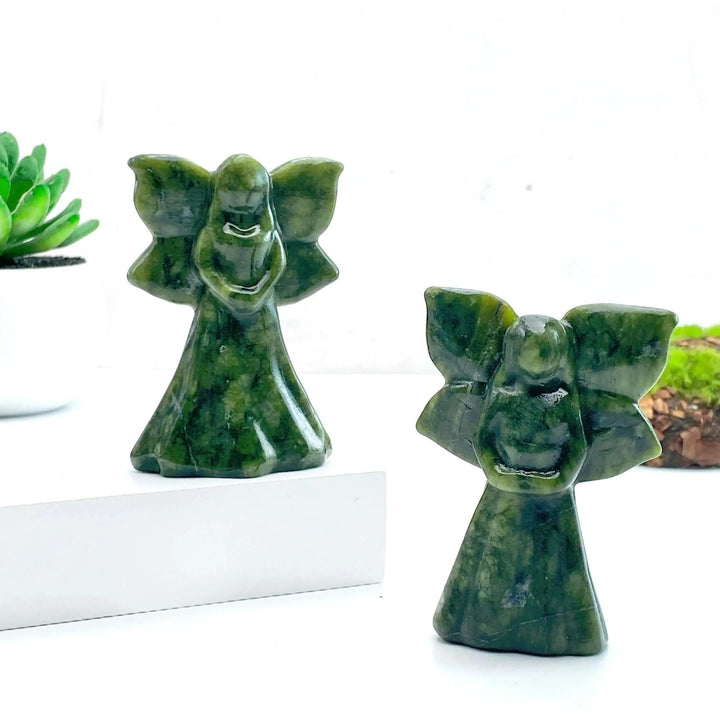 Butterfly Fairy Carving | Xiuyan Jade
