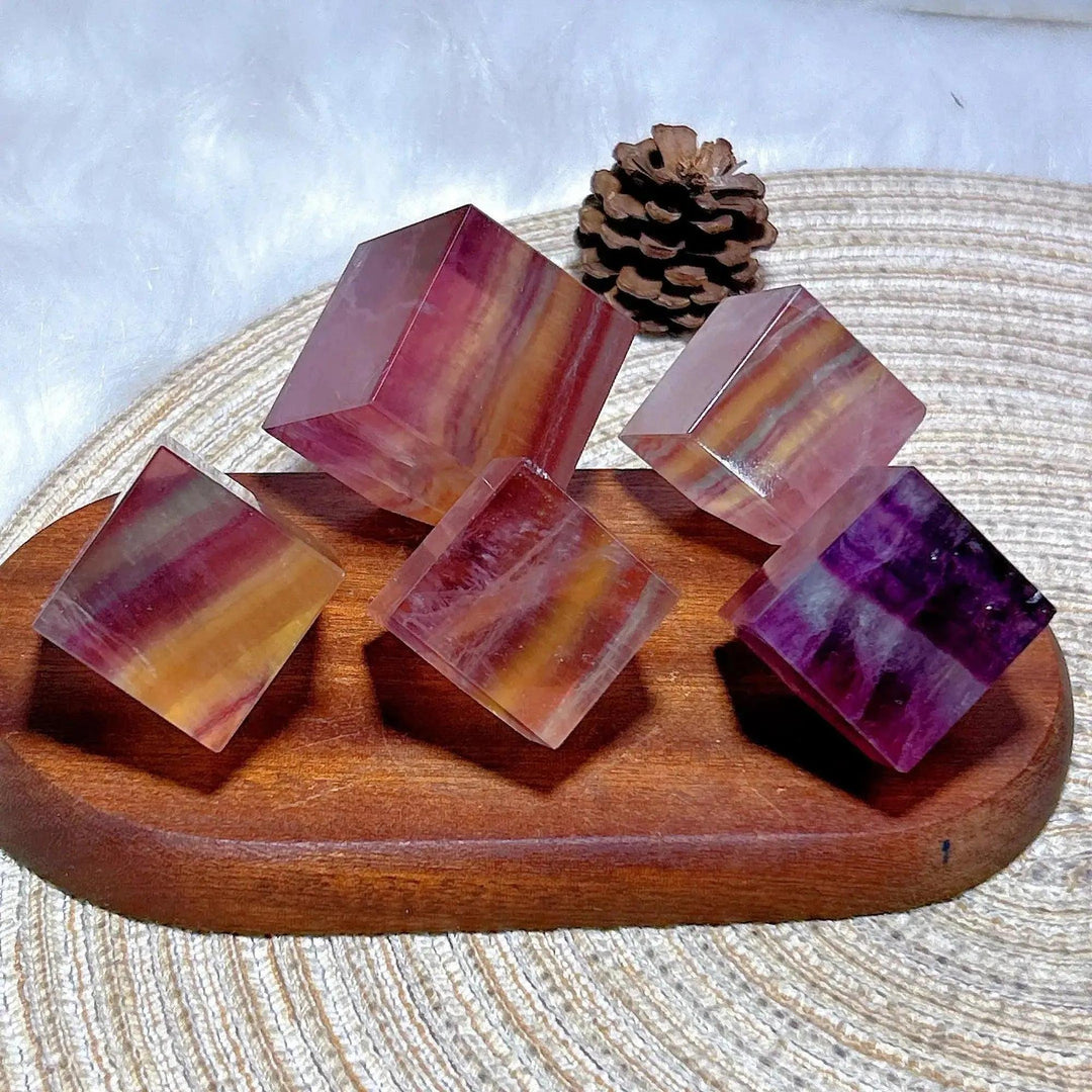 Candy Fluorite Cube Crystal | Focus and Clarity Stone