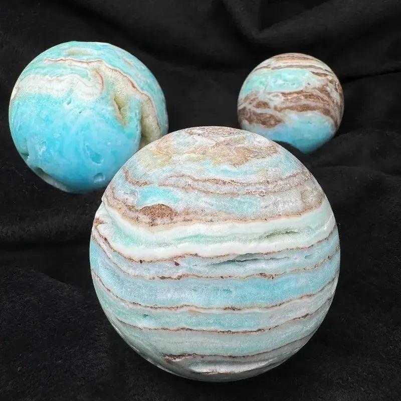 Caribbean Blue Calcite Sphere | Polished Crystal Ball
