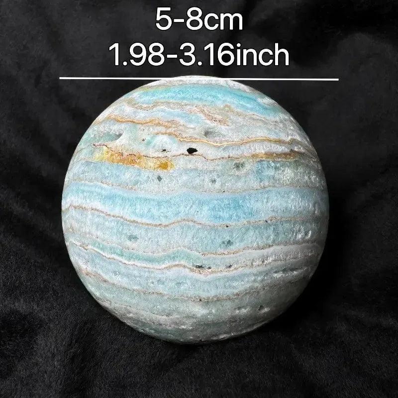 Caribbean Blue Calcite Sphere | Polished Crystal Ball