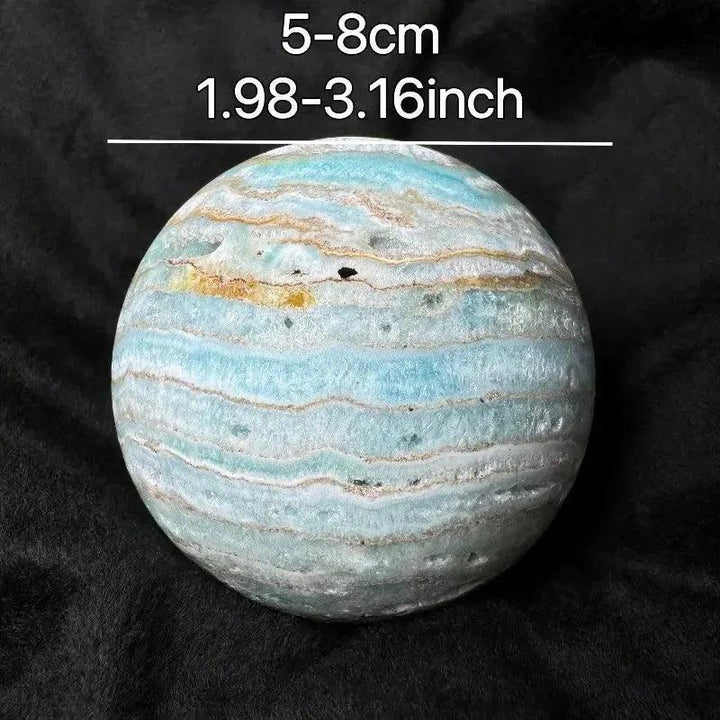 Caribbean Blue Calcite Sphere | Polished Crystal Ball