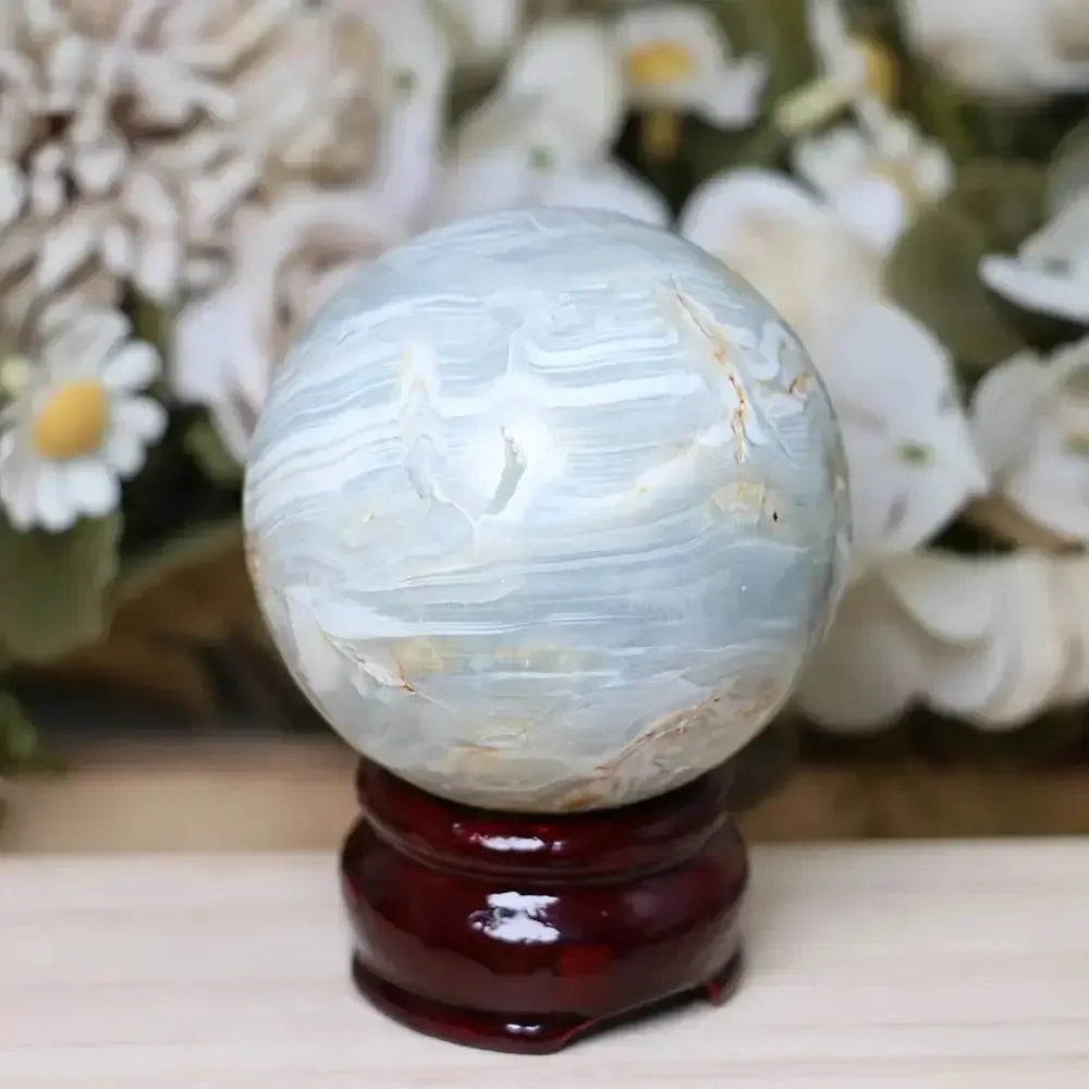 Caribbean Calcite Sphere-Spheres-Ali-~60mm-Crystal Destiny