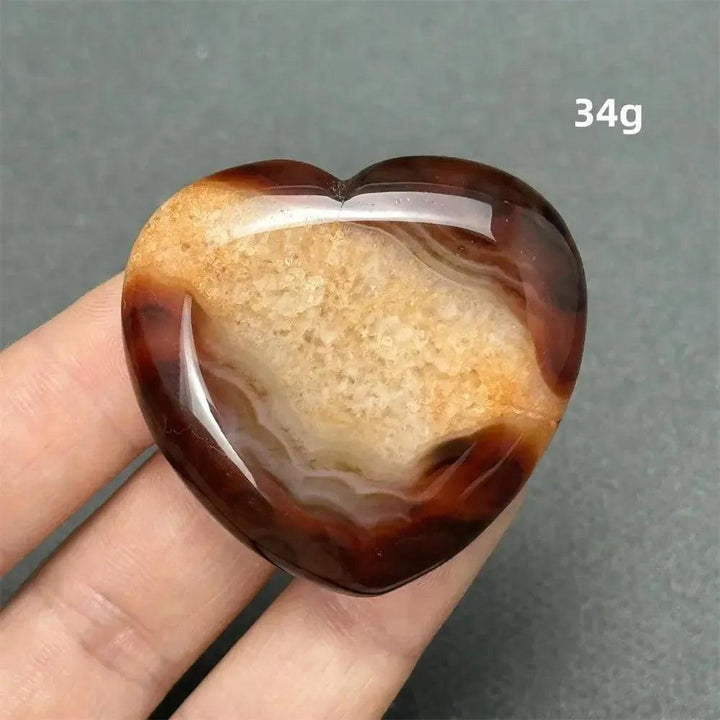 Carnelian Crystal Heart | Polished Gemstone