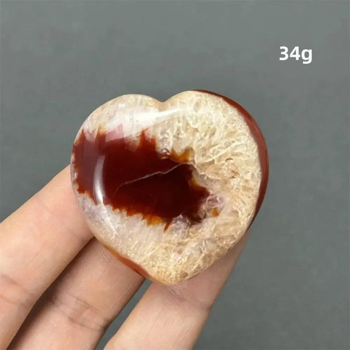 Carnelian Crystal Heart | Polished Gemstone