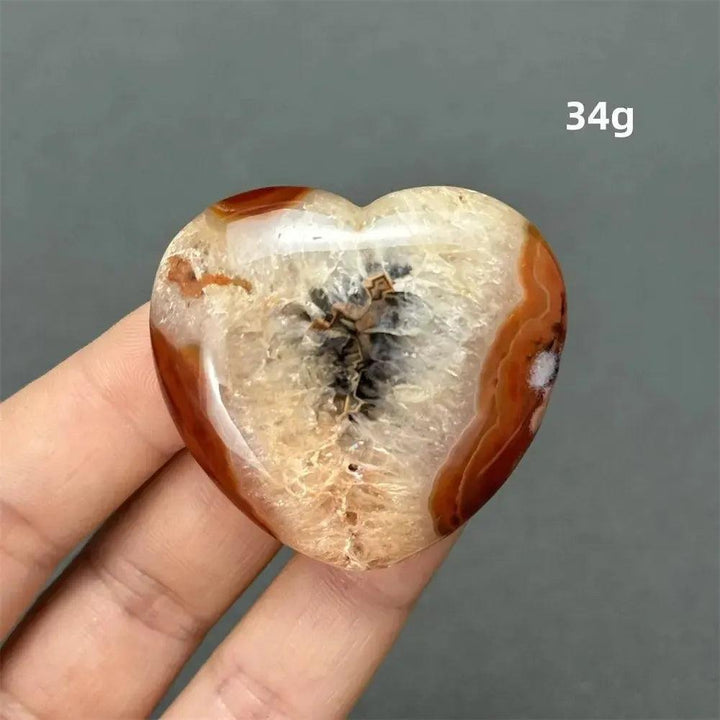 Carnelian Crystal Heart | Polished Gemstone