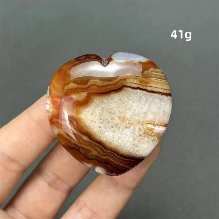 Carnelian Crystal Heart | Polished Gemstone