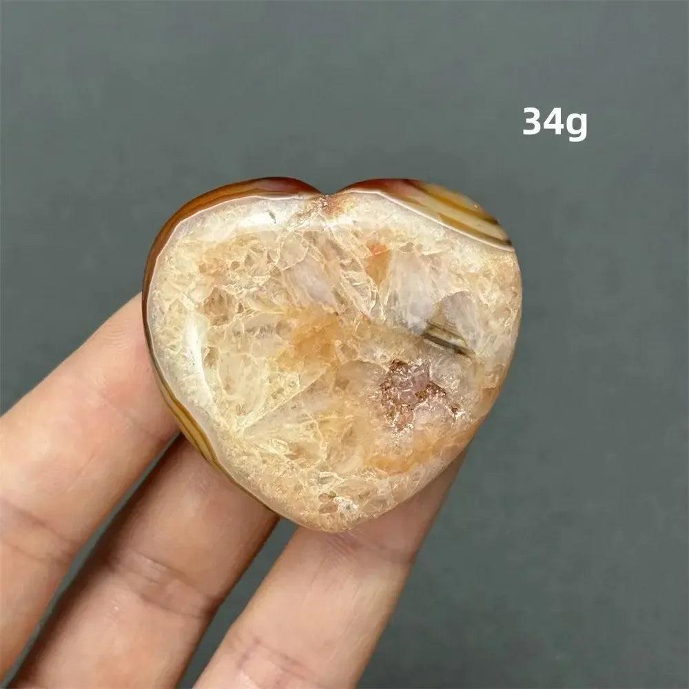 Carnelian Crystal Heart | Polished Gemstone