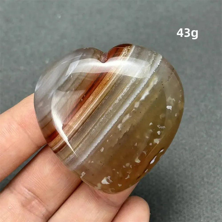 Carnelian Crystal Heart | Polished Gemstone
