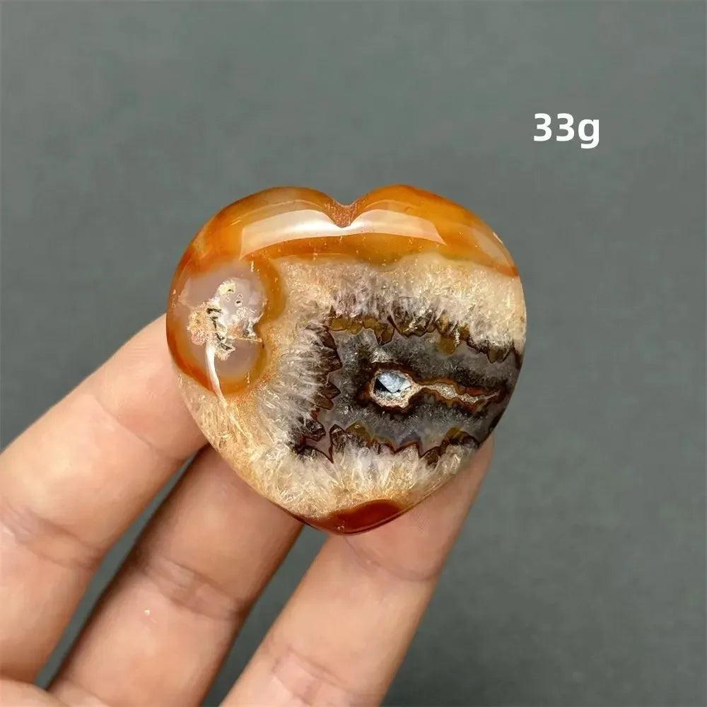 Carnelian Crystal Heart | Polished Gemstone