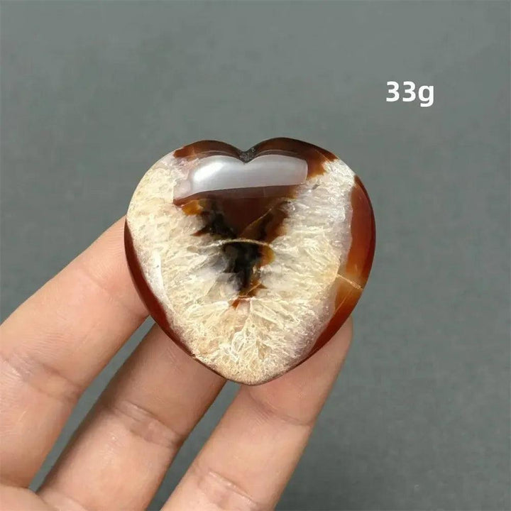 Carnelian Crystal Heart | Polished Gemstone