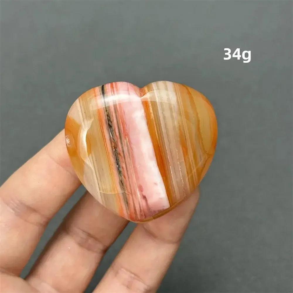 Carnelian Crystal Heart | Polished Gemstone