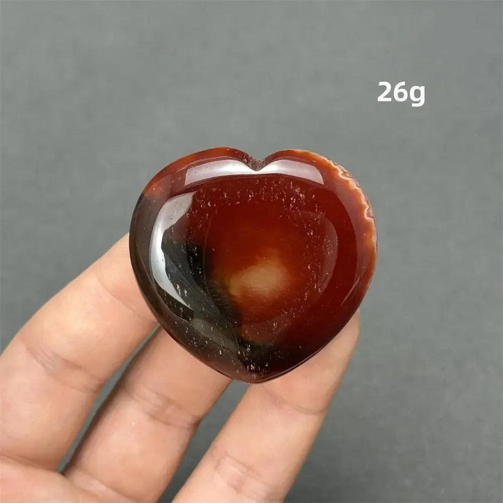 Carnelian Crystal Heart | Polished Gemstone